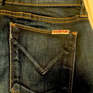 Hudson low rise skinny jeans dark wash